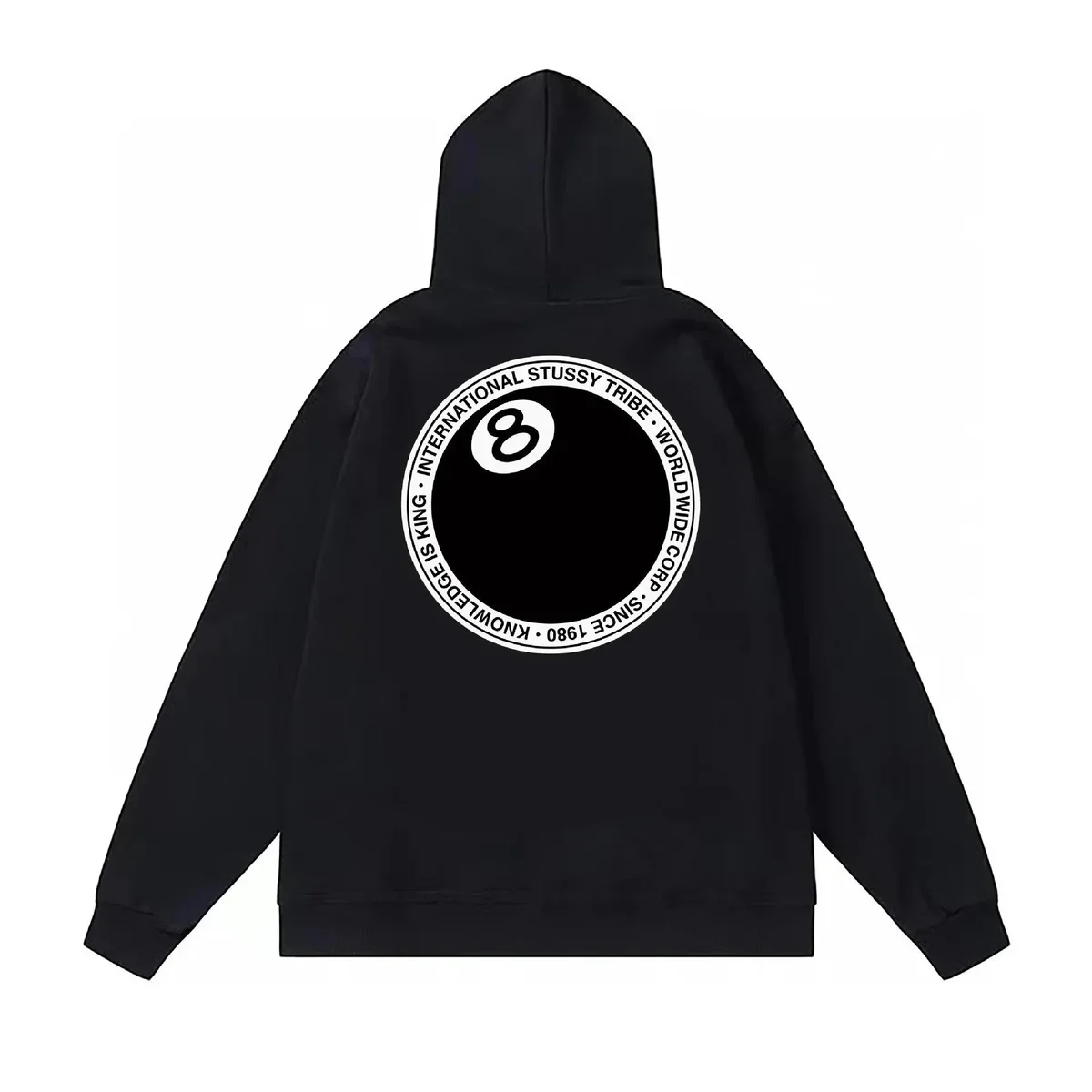 Stussy Black 8-Ball Hoodie