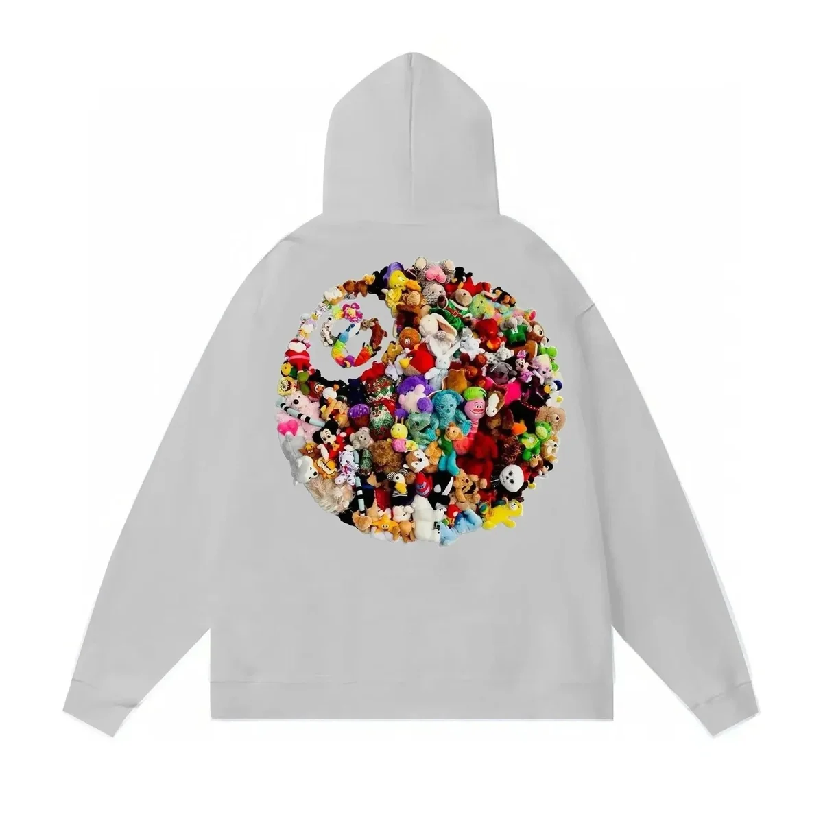 Unisex Grey Peace Sign Hoodie