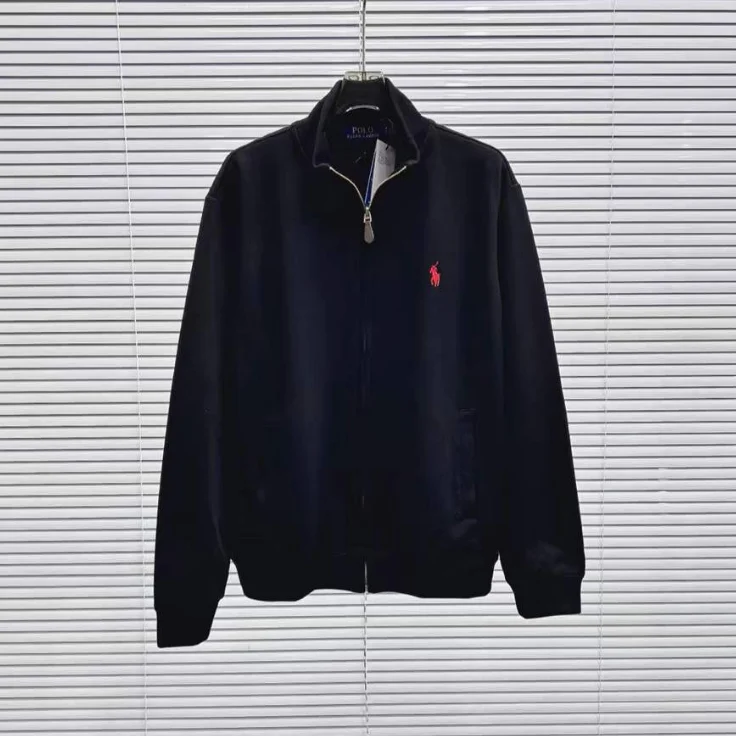 Polo Ralph Lauren Classic Logo Black Full-Zip Jacket