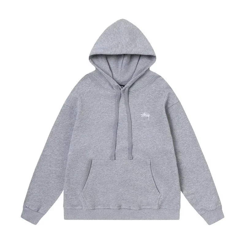 Stussy Stüssy Basic Logo Grey Hoodie