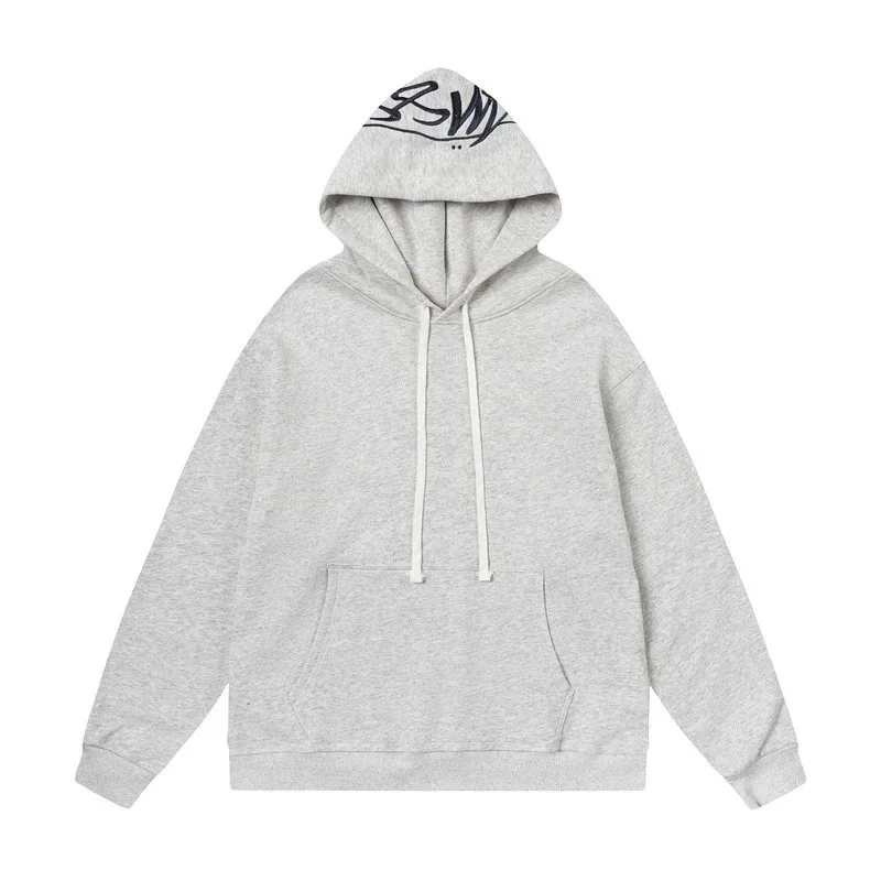 Unisex Grey Graphic Hoodie Sweatshirt