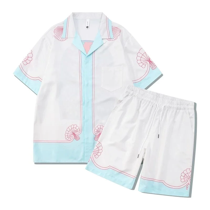 09 Blue White Floral Co-ord Set