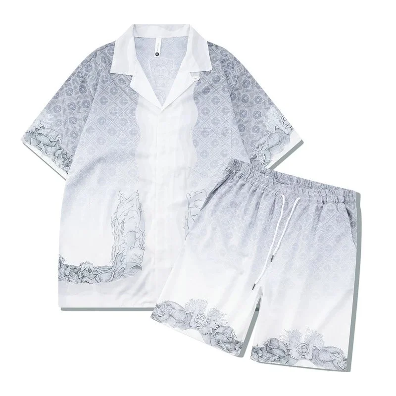 15 Grey Co-ord Set with Patterned Design