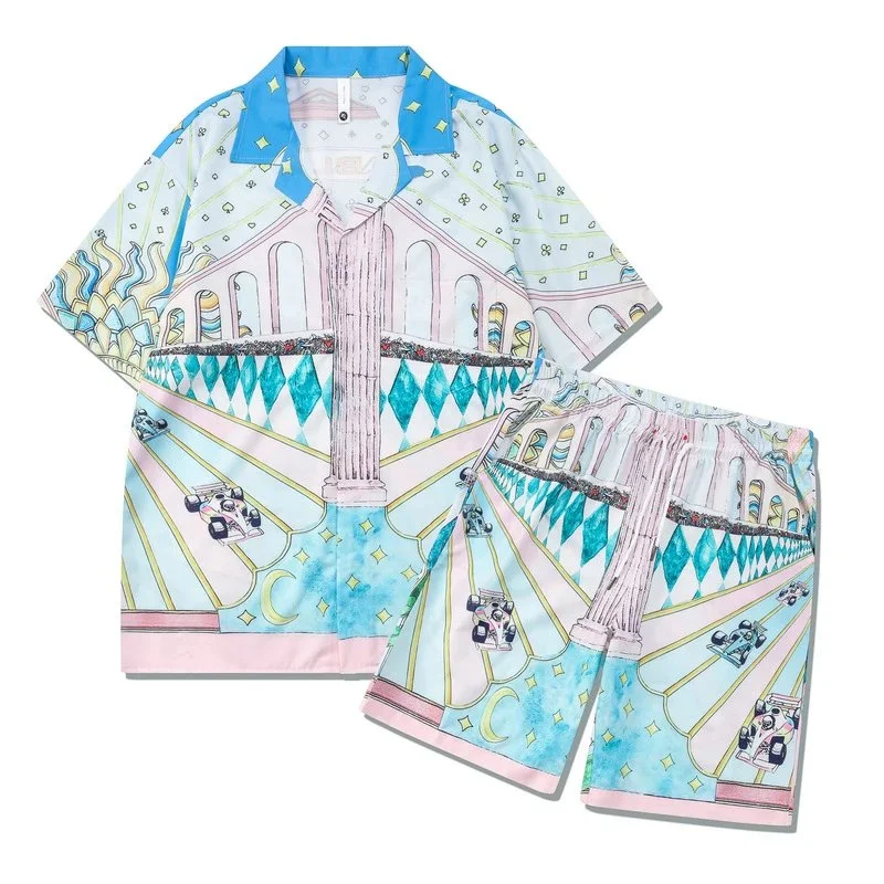 10蓝花 Printed Co-ord Set