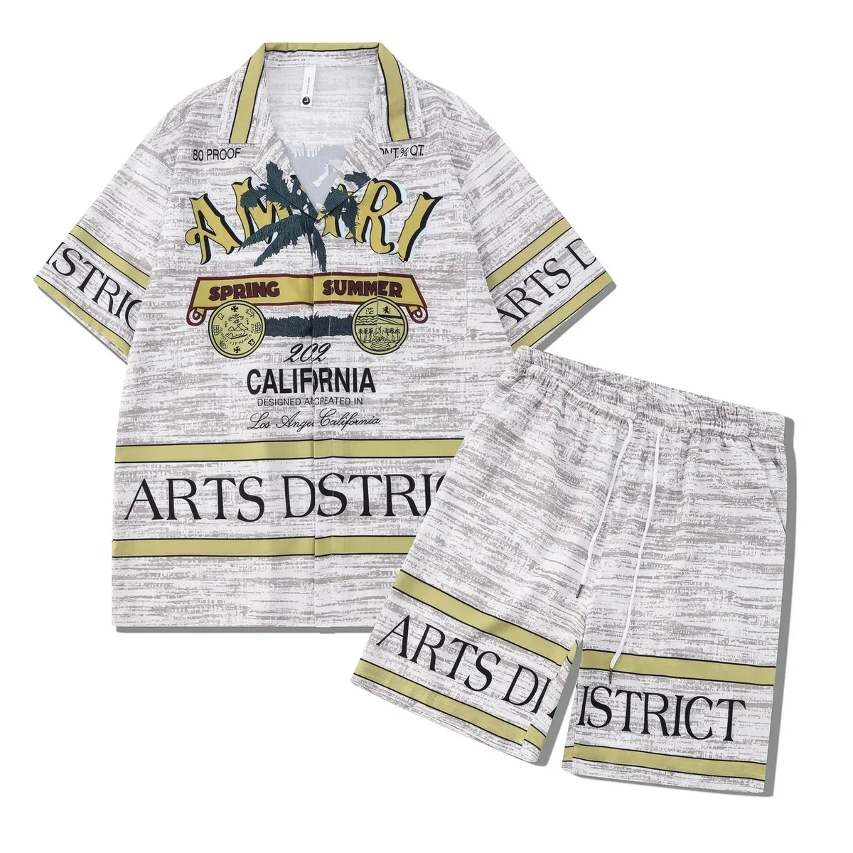 Amiri Arts District 33灰绿 Co-ord Set