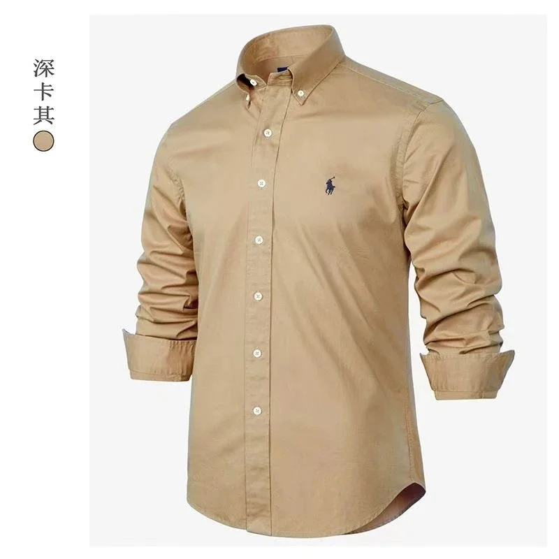 Polo Ralph Lauren Classic Logo Deep Khaki Button-Up Shirt