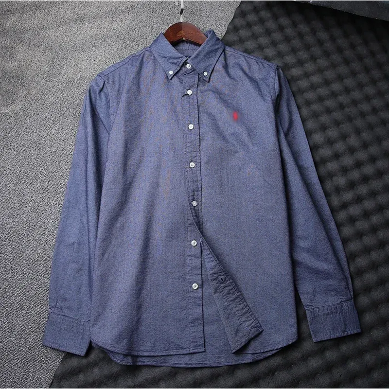 Polo Ralph Lauren Classic Logo Blue Button-Up Shirt