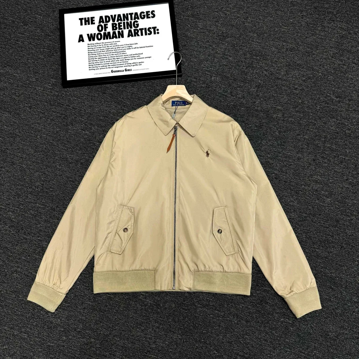 Polo Ralph Lauren Polo Bear Khaki Bomber Jacket