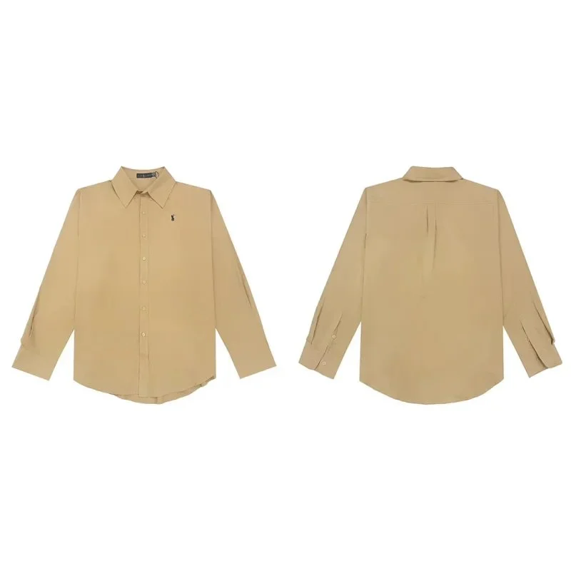 Polo Ralph Lauren Classic Logo Beige Button-Up Shirt