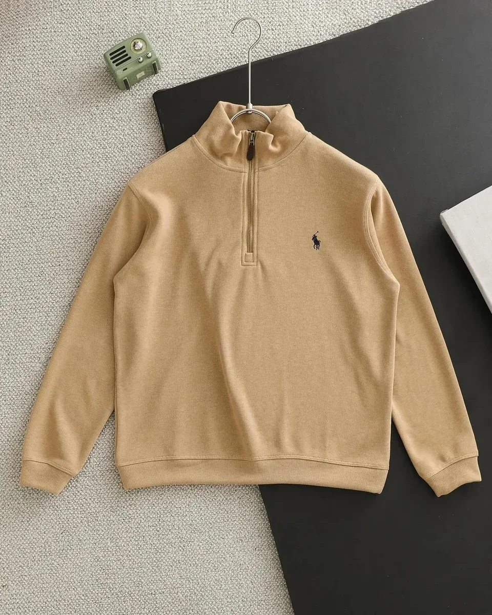 Polo Ralph Lauren Camel Half-Zip Sweater