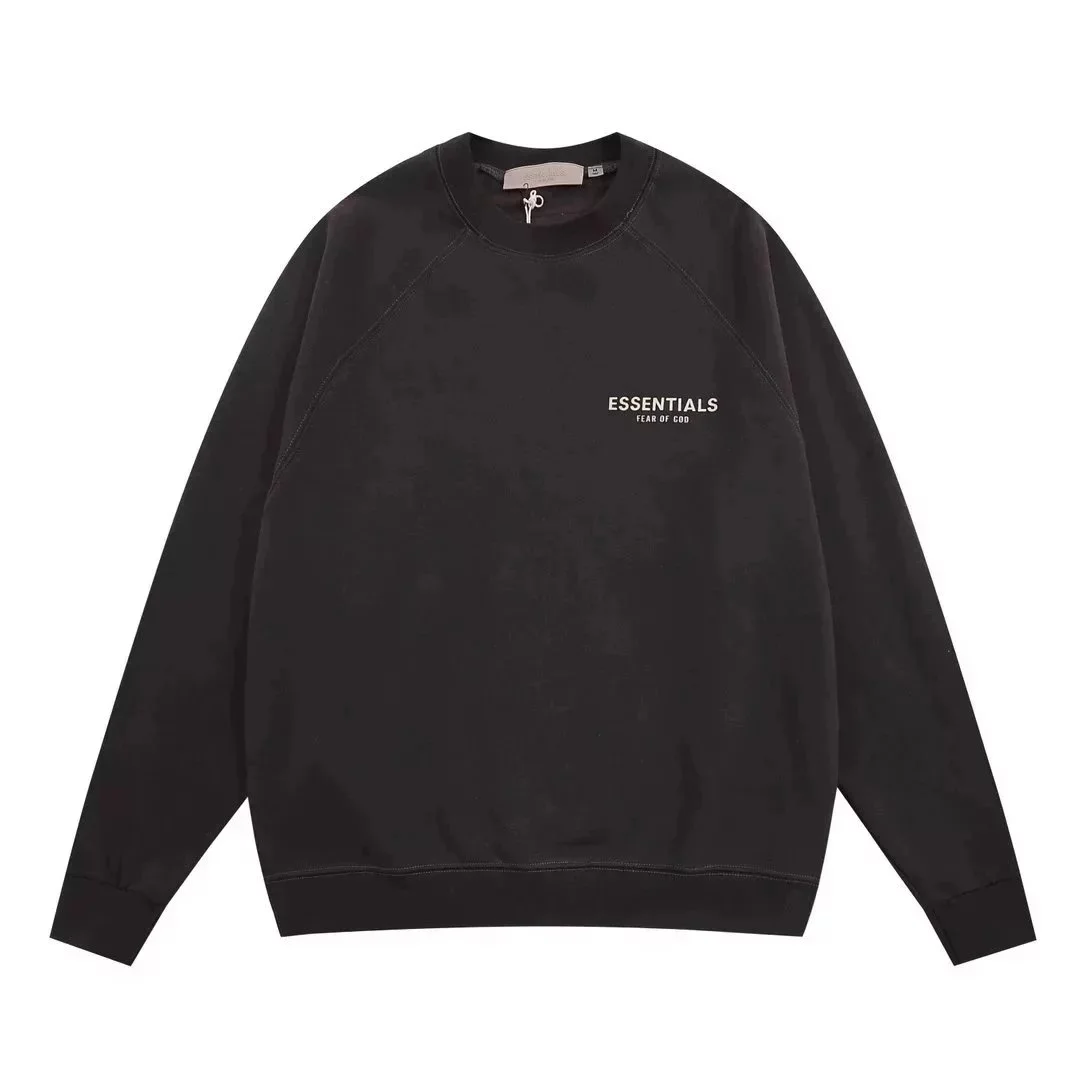 Fear of God Essentials Black Crewneck Sweatshirt