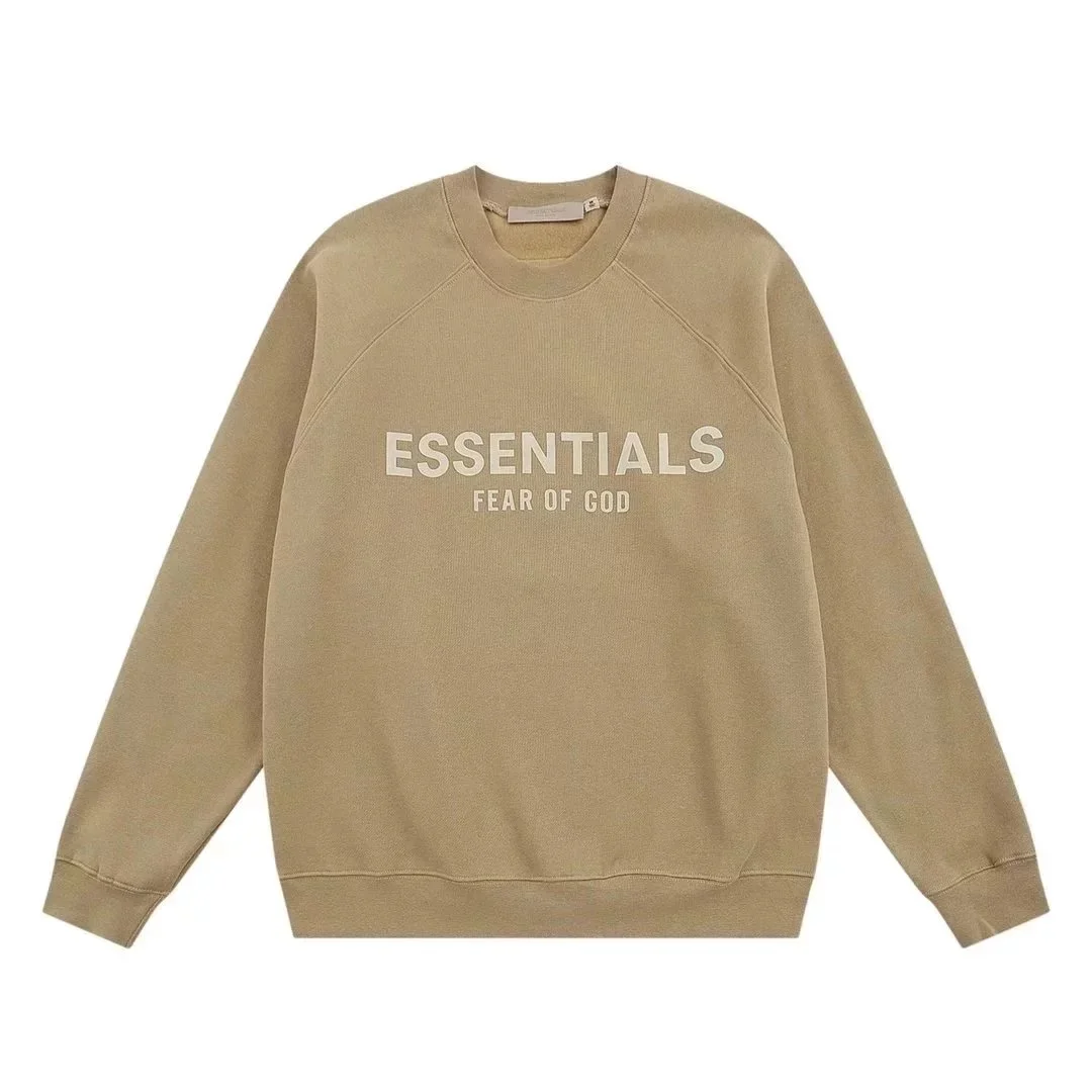Fear of God Essentials Beige Crewneck Sweatshirt
