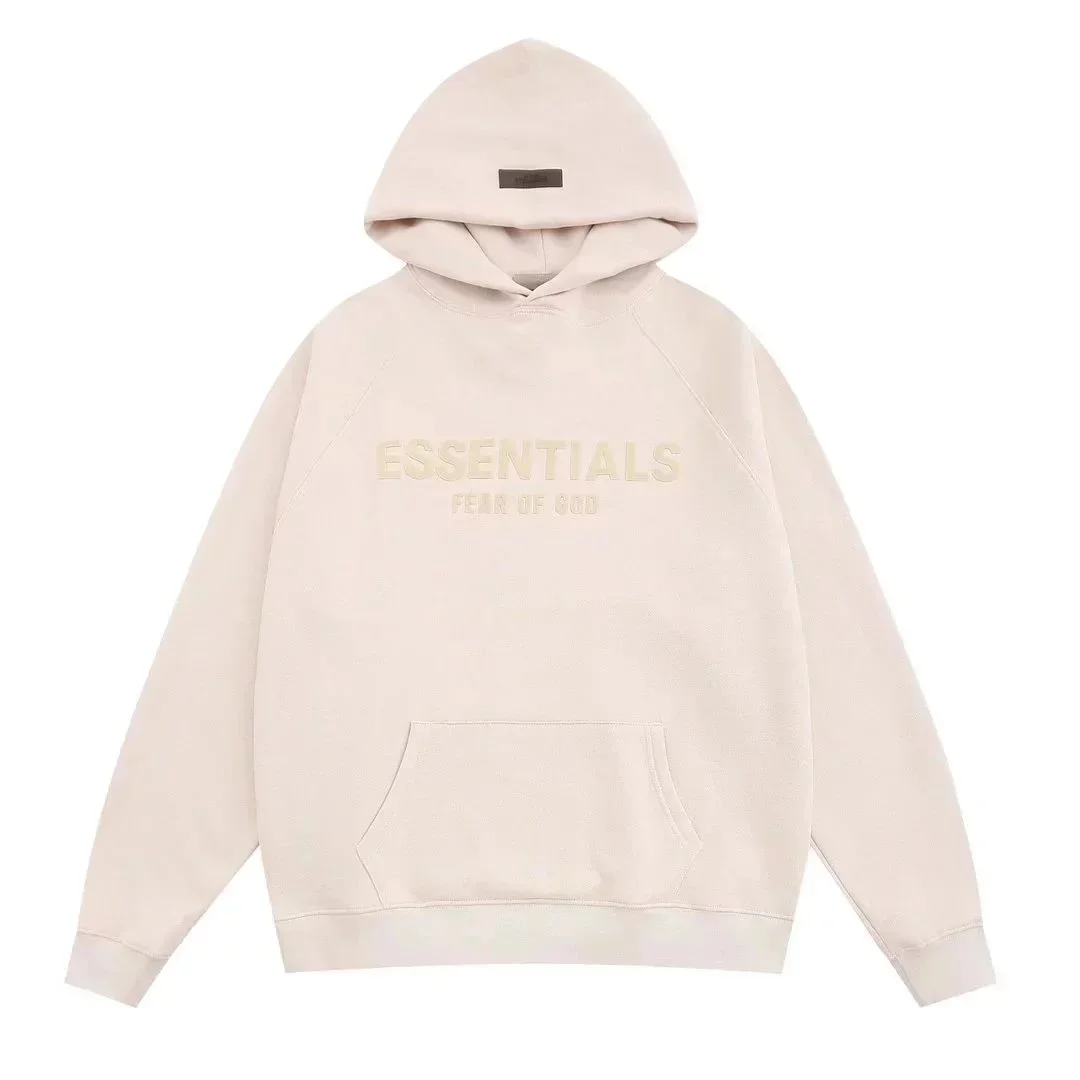 Fear of God Essentials Beige Hoodie