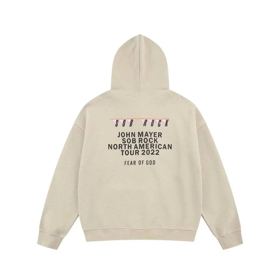 John Mayer SOB Rock Tour 2022 Beige Hoodie