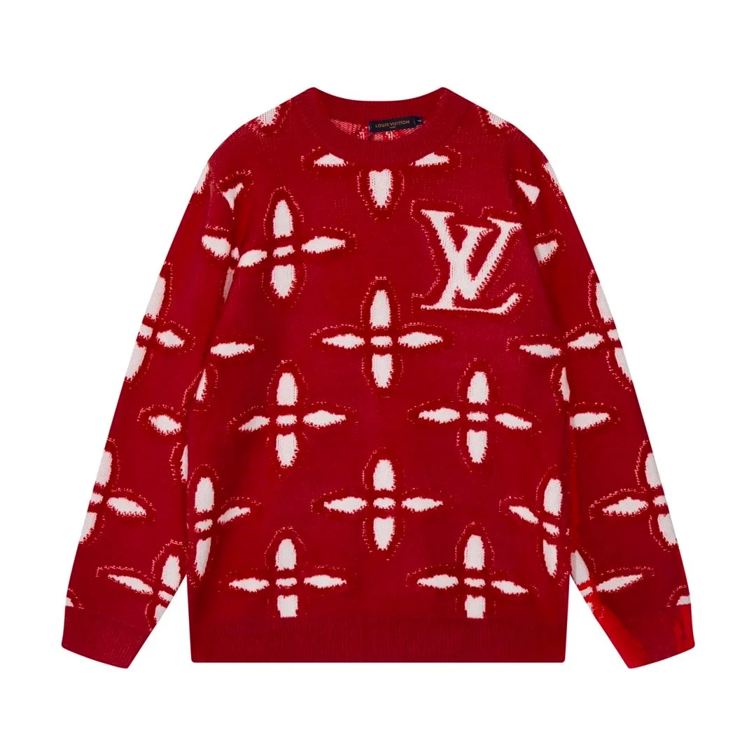 Louis Vuitton Monogram Sweater Red