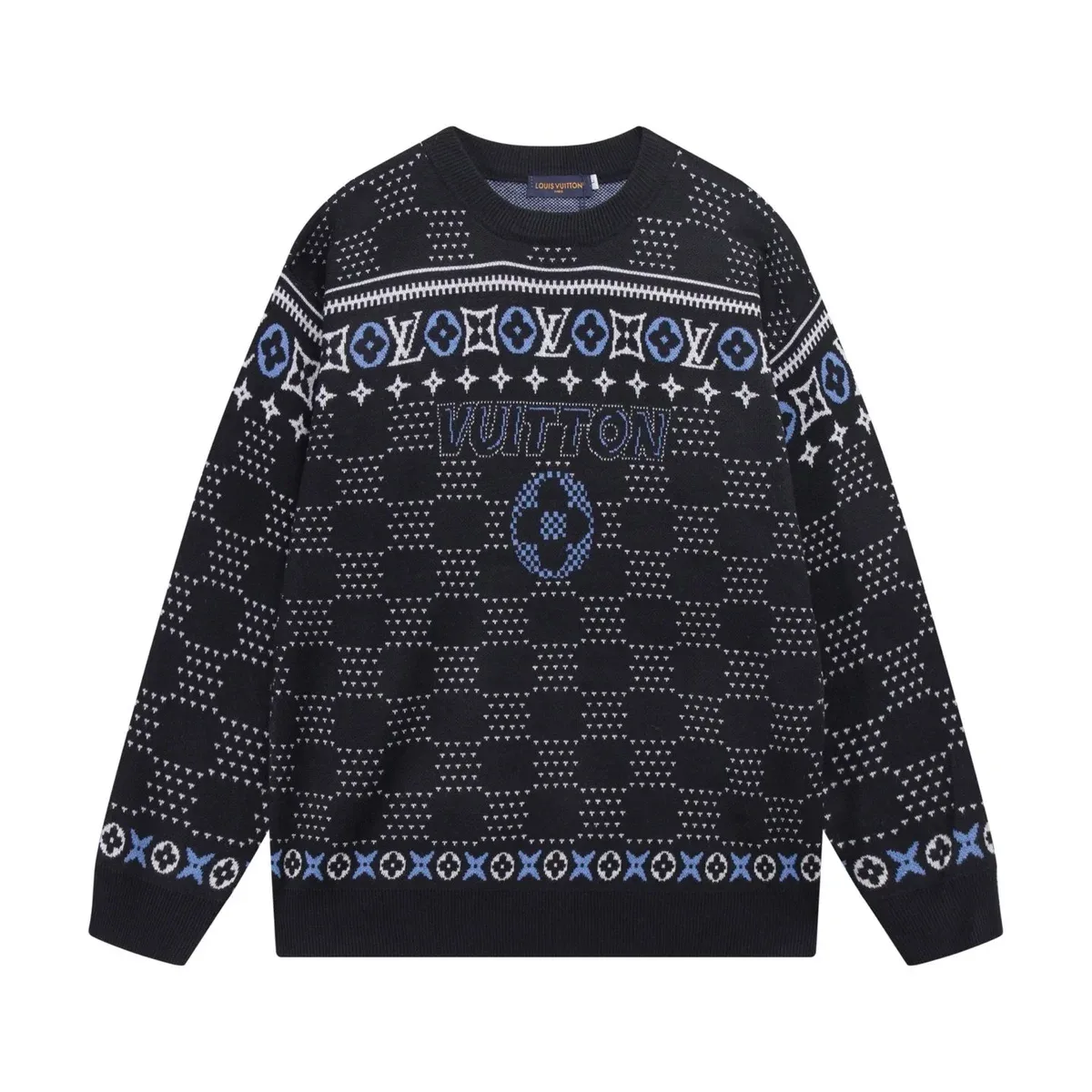 Louis Vuitton Checkerboard Pattern Crewneck Sweater