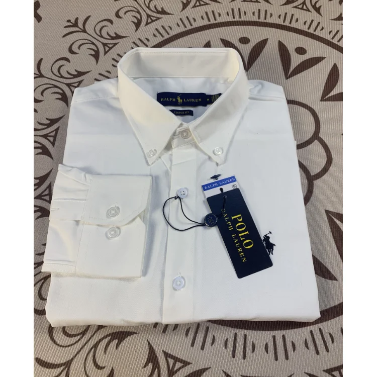 Ralph Lauren Polo Bear White Button-Down Shirt