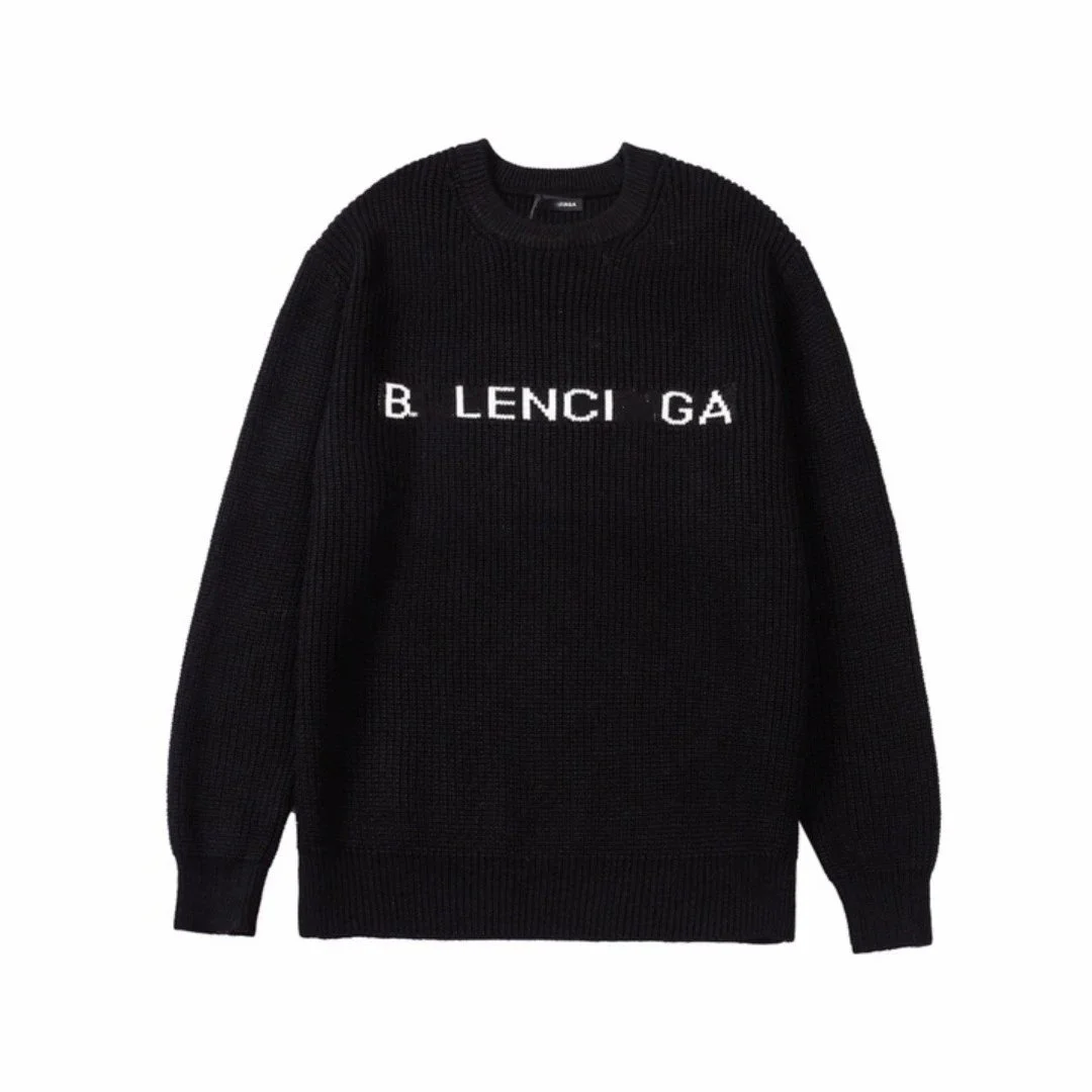 Balenciaga Balenciaga Black B. LENCIGA Sweater Black - 1