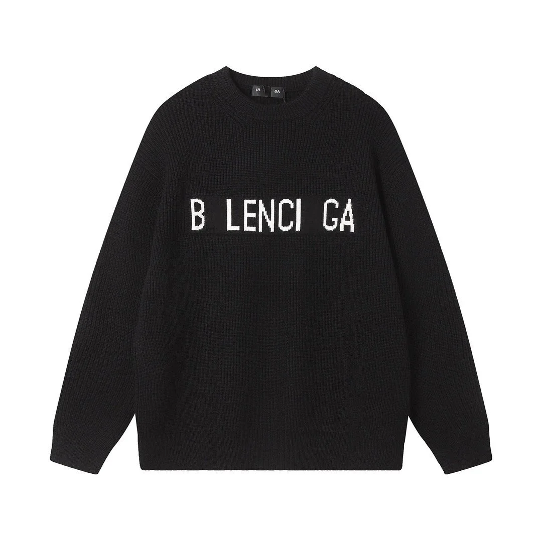 Balenciaga B Lenci GA Black Knit Sweater