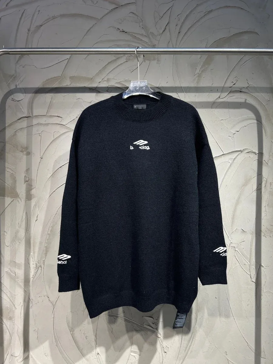Balenciaga Triple S Oversized Sweater Black