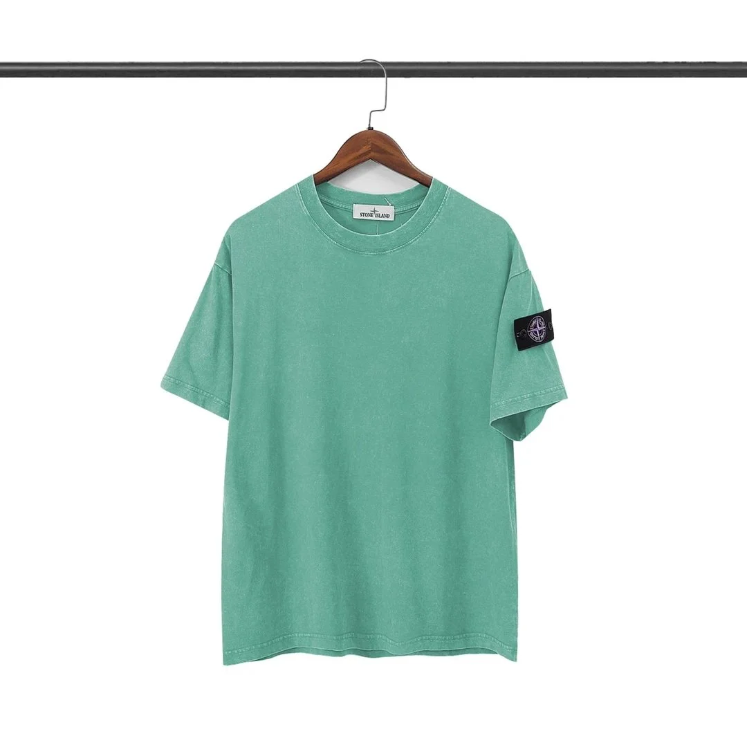 Stone Island Green Solid T-Shirt