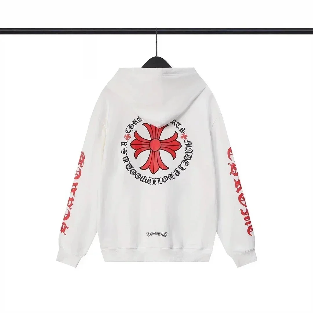 Chrome Hearts White Cross Print Hoodie