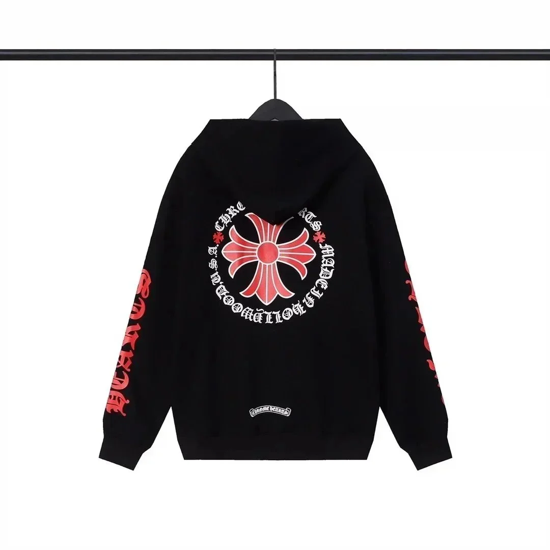 Chrome Hearts Cross Print Black Hoodie