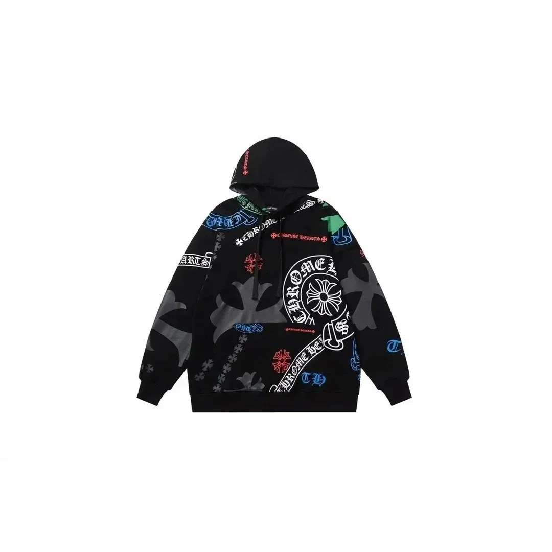 Chrome Hearts CH Cross Oversized Hoodie Black