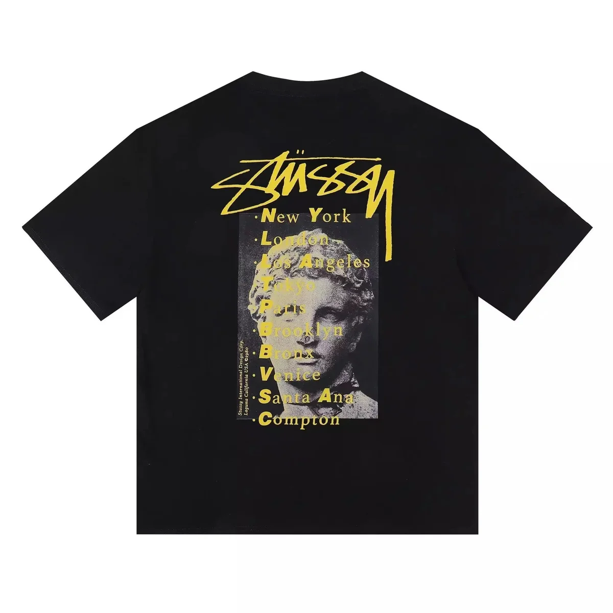 Stüssy New York T-Shirt Black Solid T-Shirt