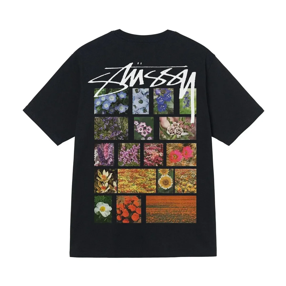 Stussy Stüssy Floral Collage Black T-Shirt