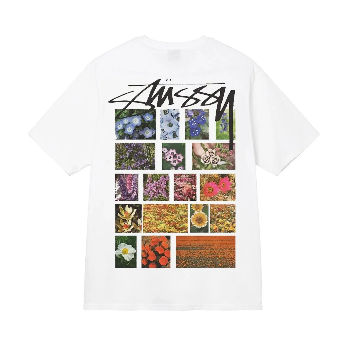Stussy Stüssy Floral Print T-Shirt White Casual