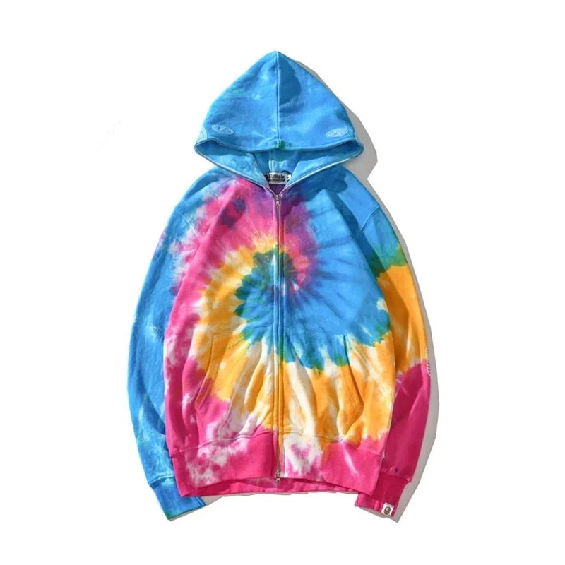 A Bathing Ape BAPE STA Tie-Dye Zip-Up Hoodie