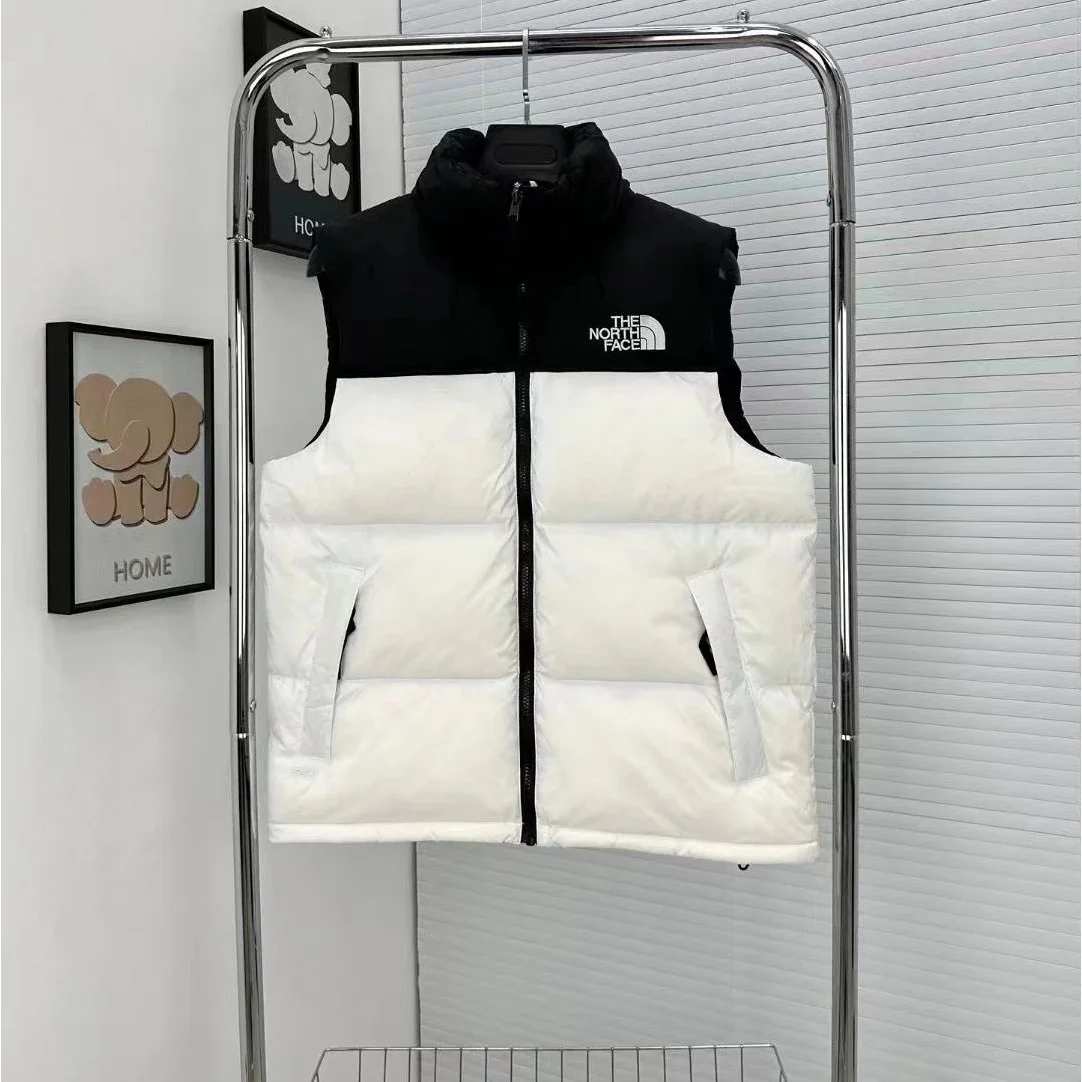 The North Face Nuptse White/Black Vest