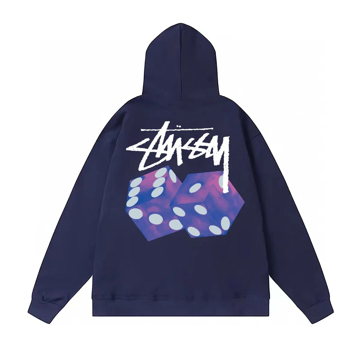 Stussy Dice Hoodie Navy Blue