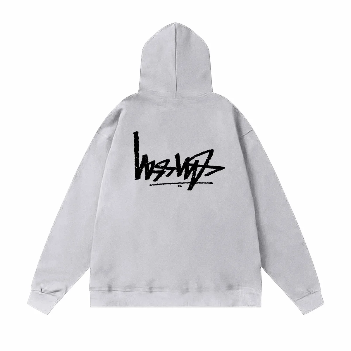 Unisex Grey 'LASSVOD' Hoodie Sweatshirt