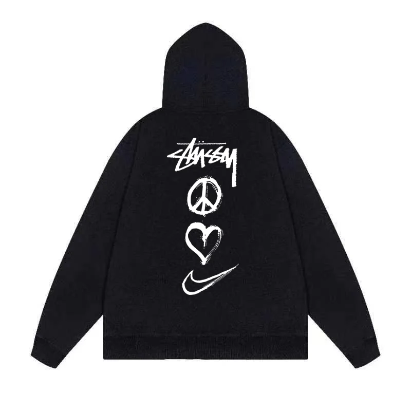 Stussy Stüssy Peace Love Nike Hoodie Black