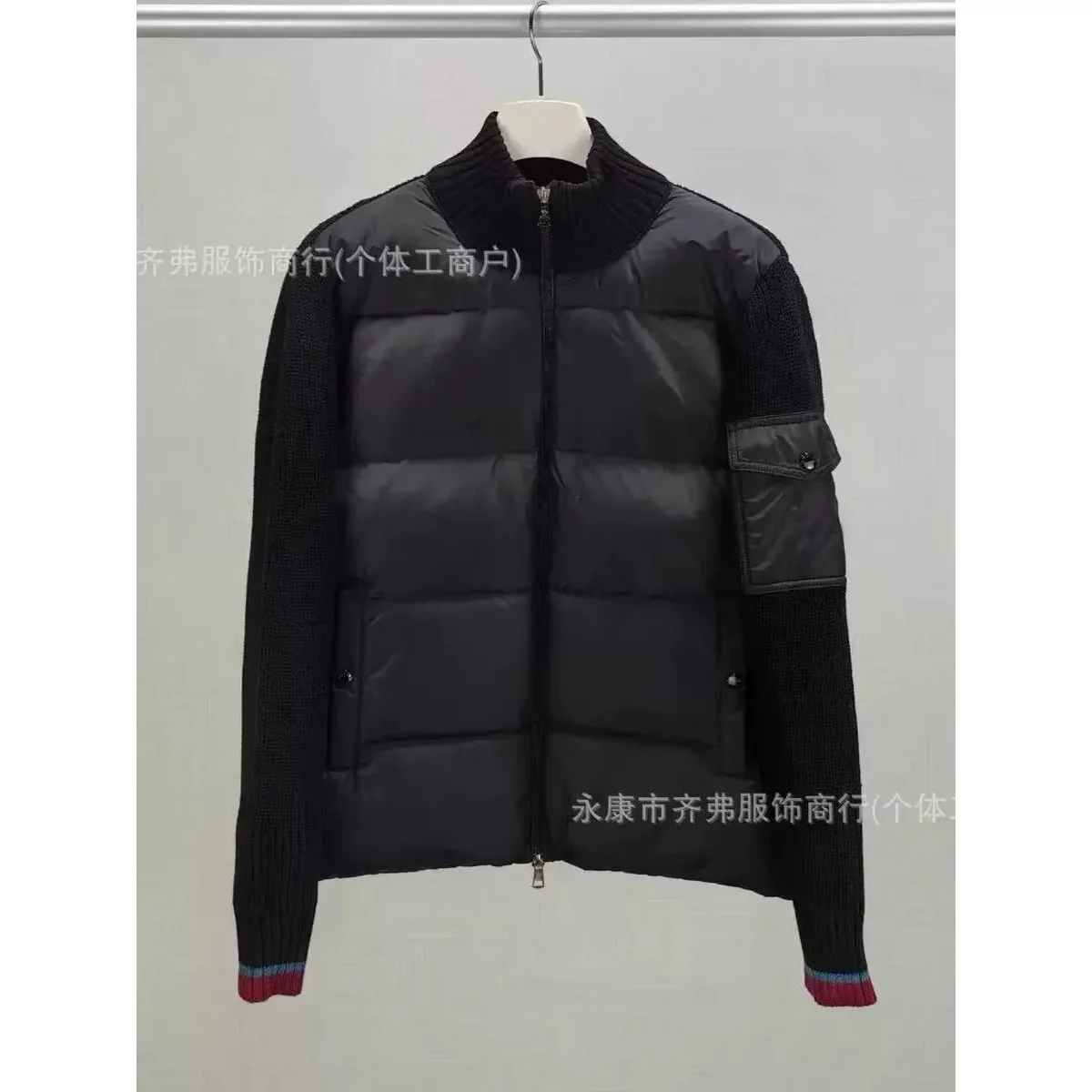 Black Knit & Padded Coat