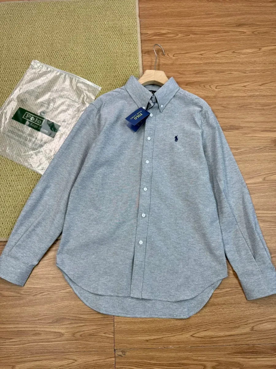 Polo Ralph Lauren Classic Logo Grey Button-Up Shirt