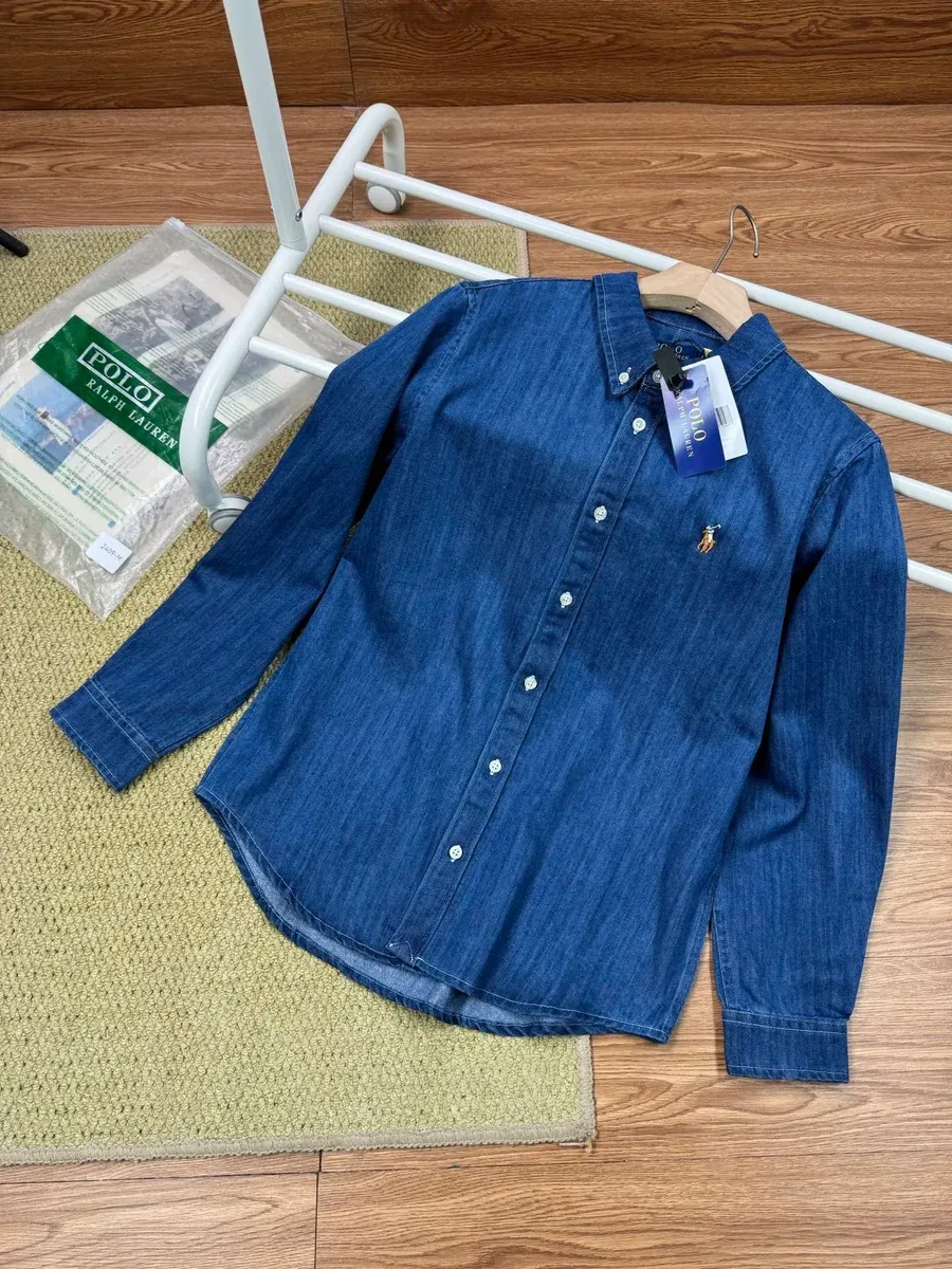 Polo Ralph Lauren Classic Logo Denim Shirt Blue