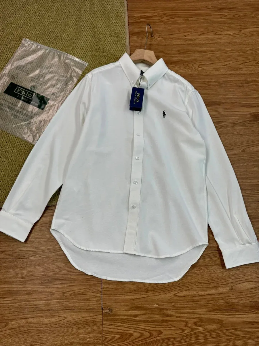 Polo Ralph Lauren Classic Logo White Button-Up Shirt