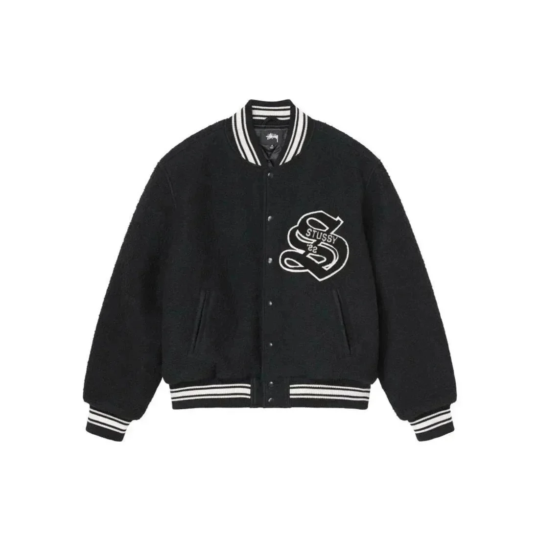 Stussy Stüssy Black Letterman Jacket