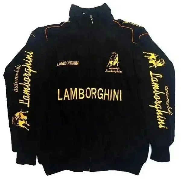 Lamborghini Black & Gold Racing Jacket