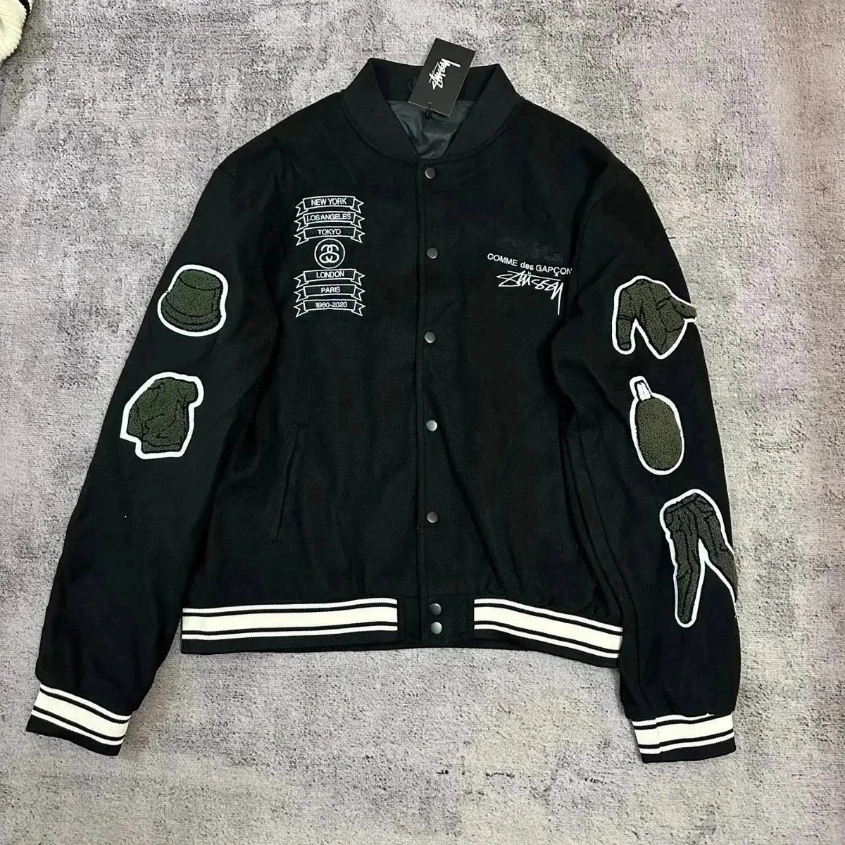 Stüssy x Comme des Garçons Bomber Jacket Black