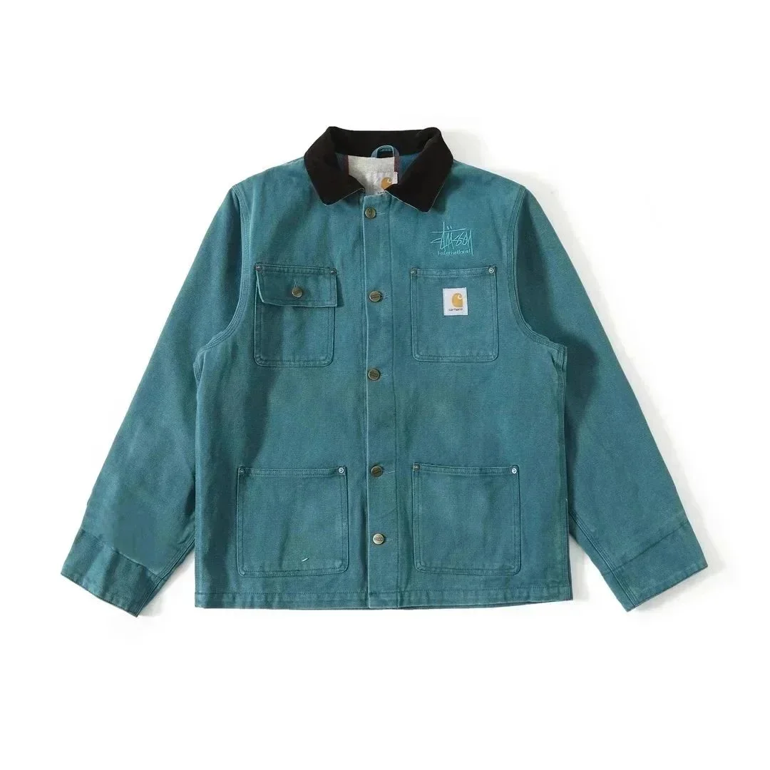 Stussy Carhartt Work In Progress Jacket Teal Canvas
