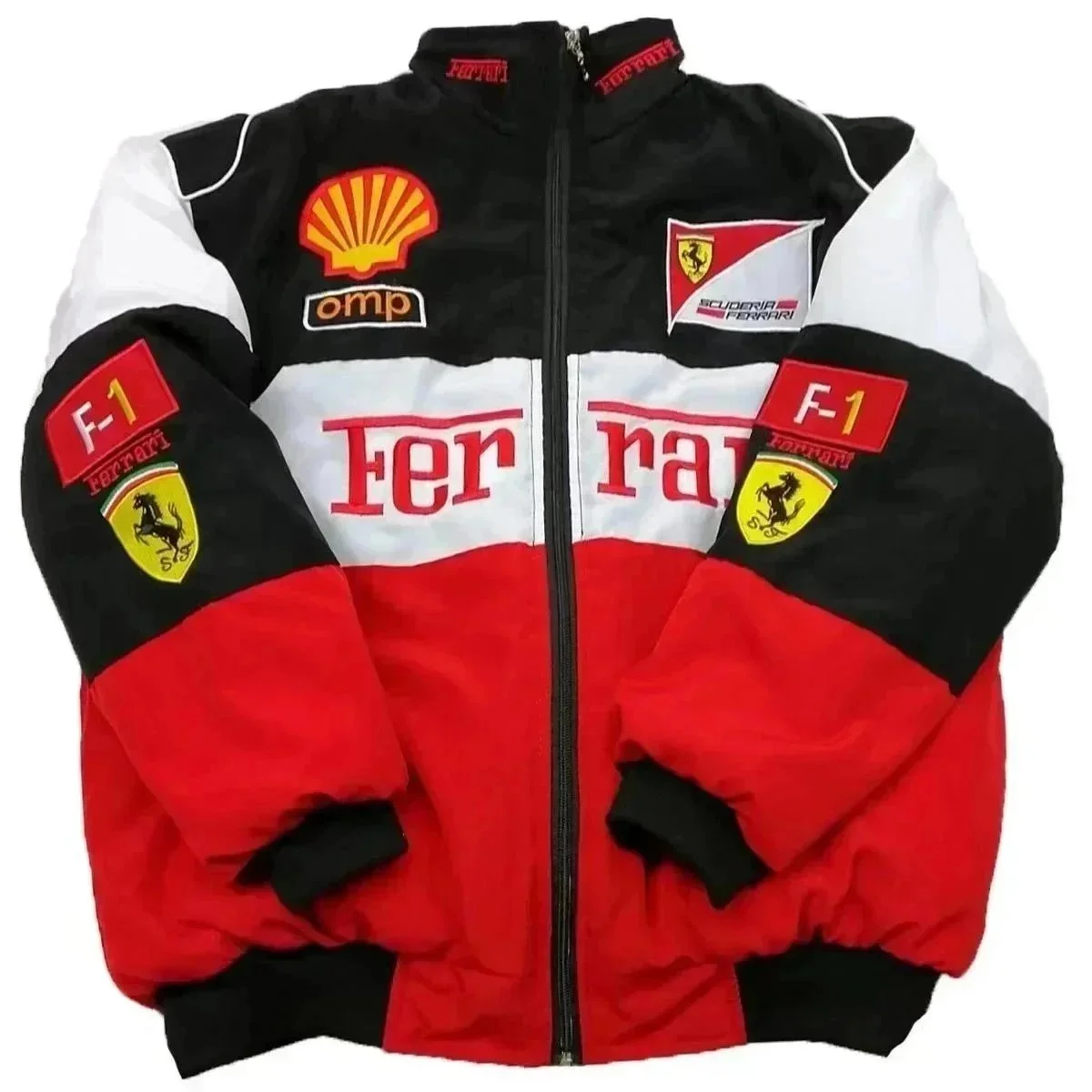 Ferrari Racing Jacket Red/Black/White Bomber