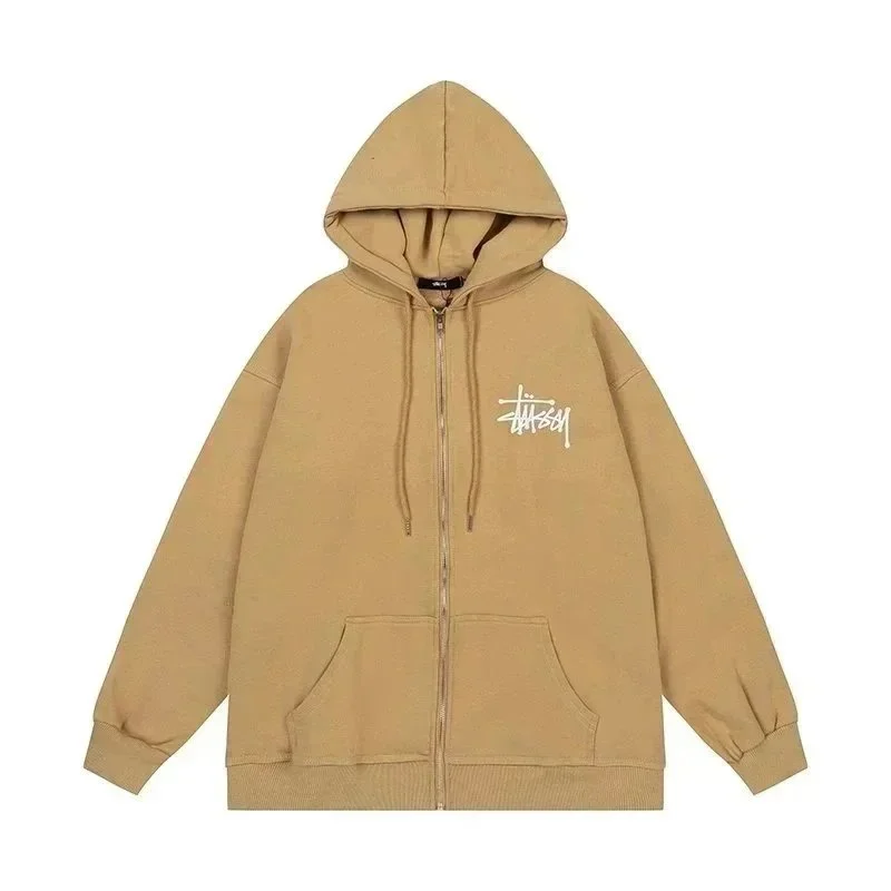 Stussy Stüssy Zip-Up Hoodie Beige