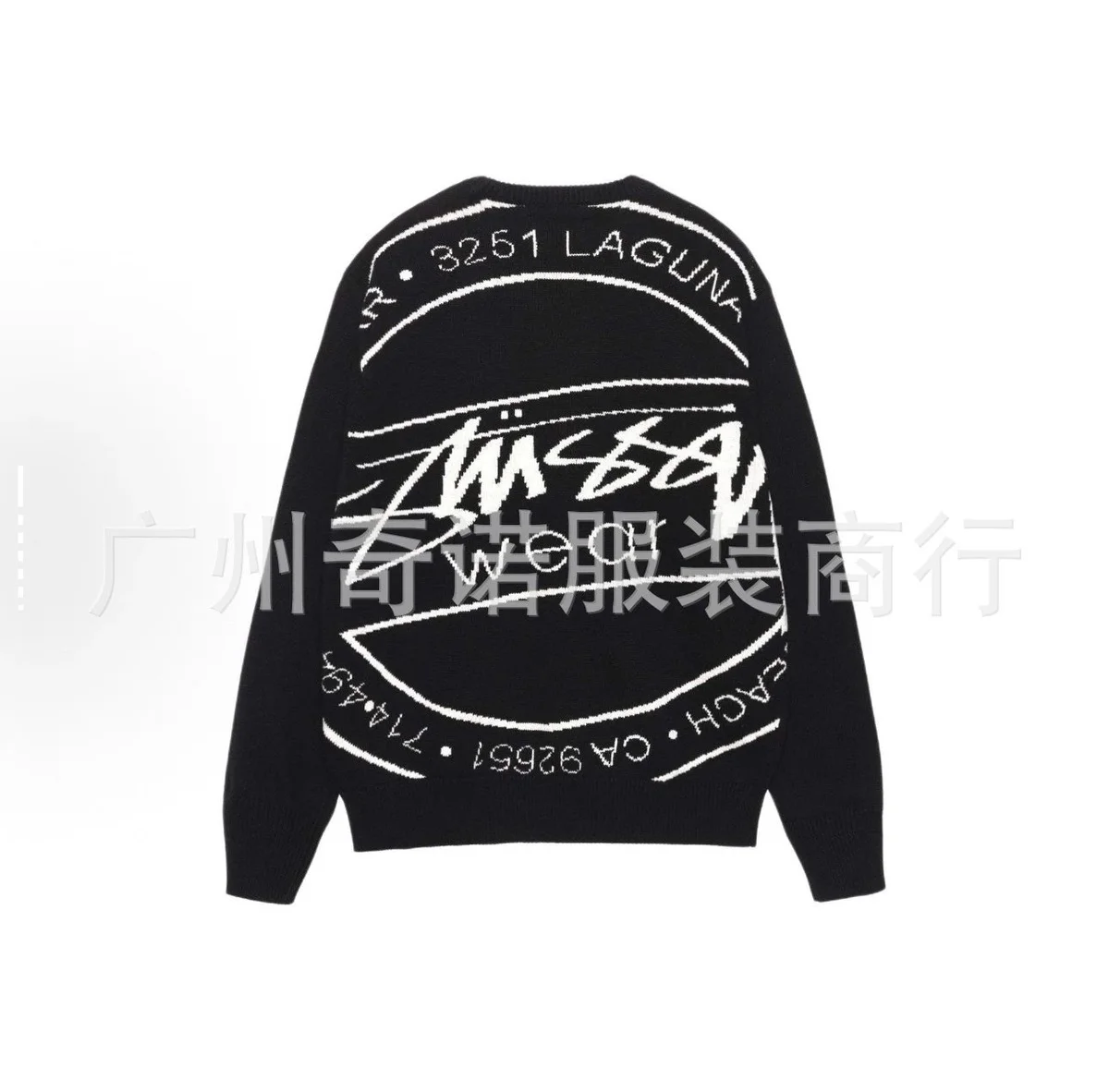 Stussy Stüssy Bear Black Knit Sweater