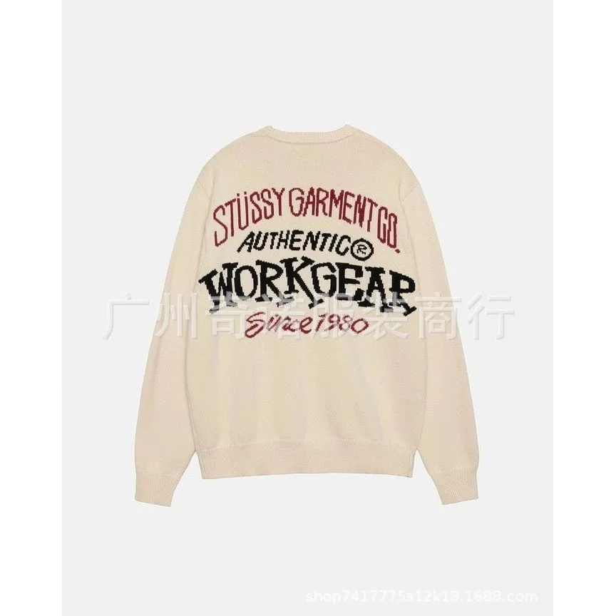 Stüssy Authentic Workgear Since 1980 Sweater XB3001杏色