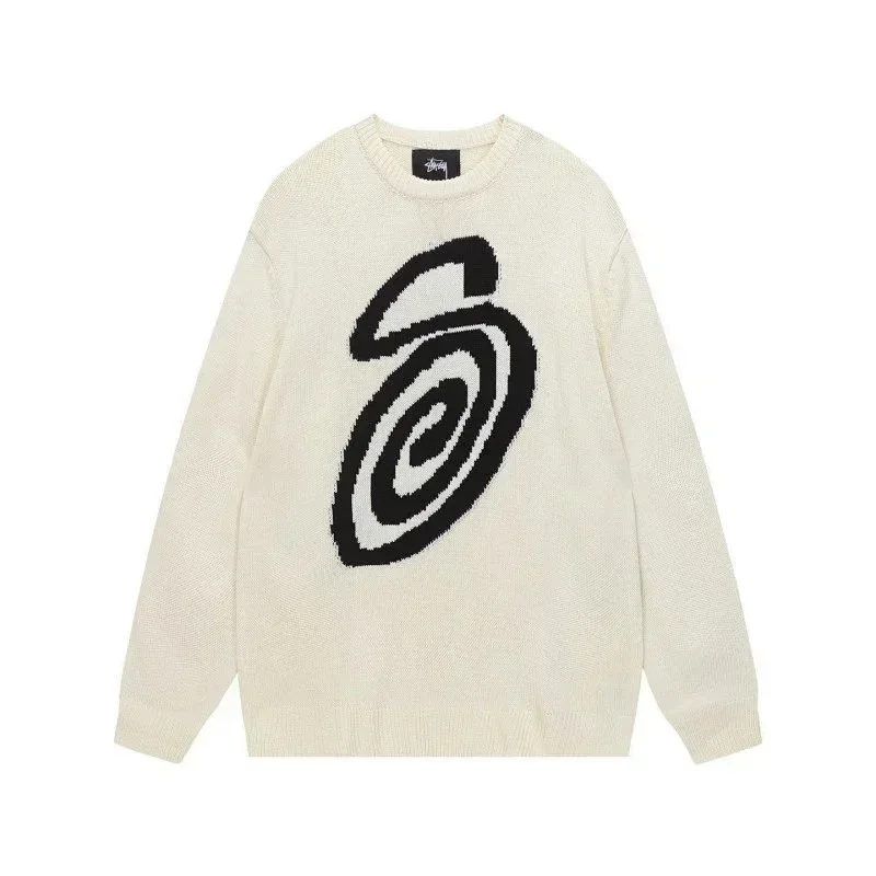 Stussy Spiral Knit Sweater XB3004 Cream