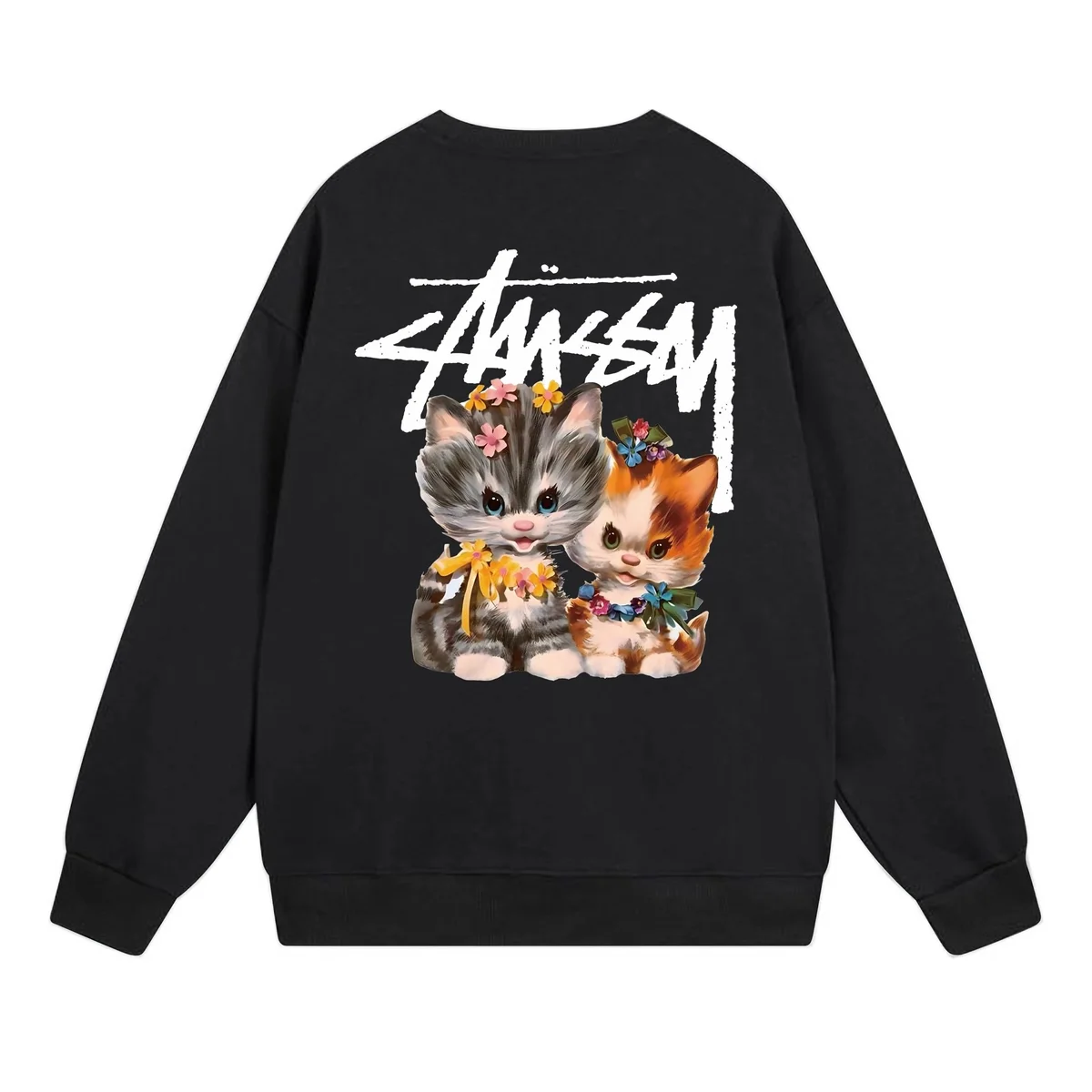 Stussy Stüssy Basic Logo Black Sweatshirt